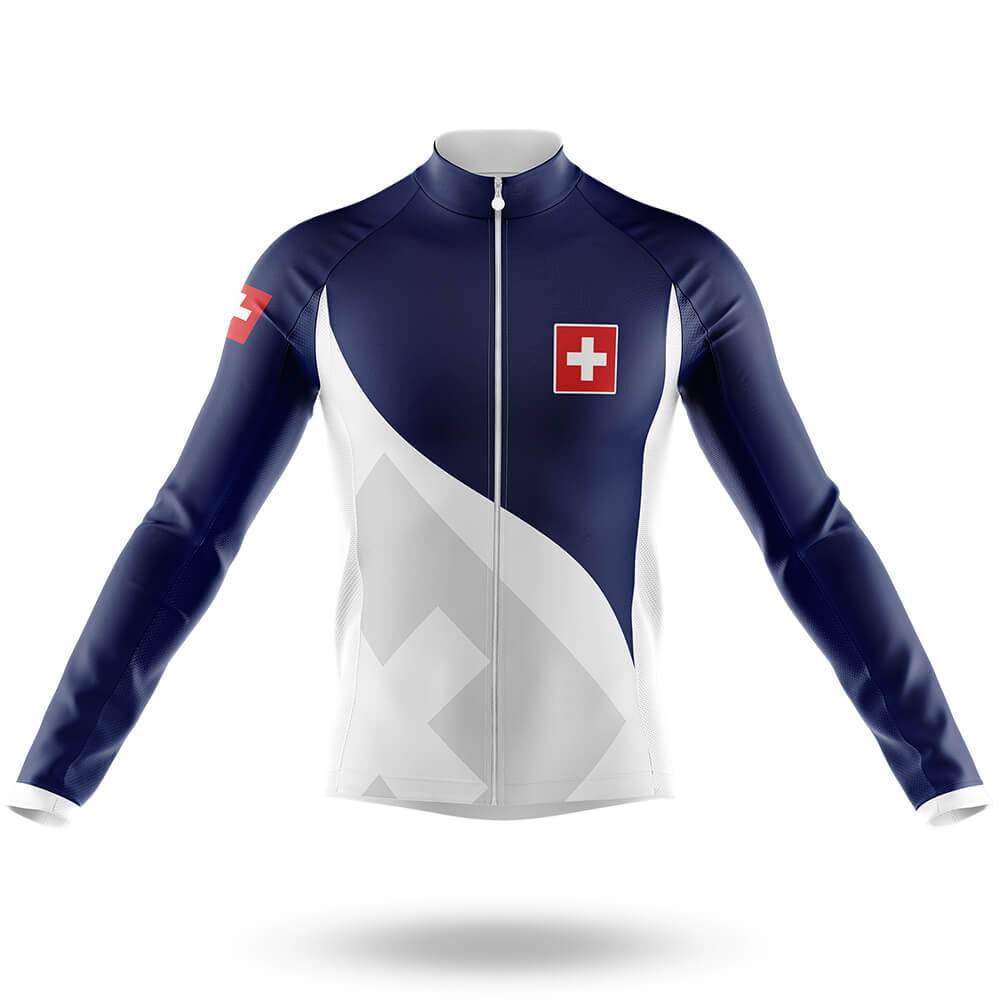 Switzerland S4 - Men's Cycling Kit-Long Sleeve Jersey-Global Cycling Gear