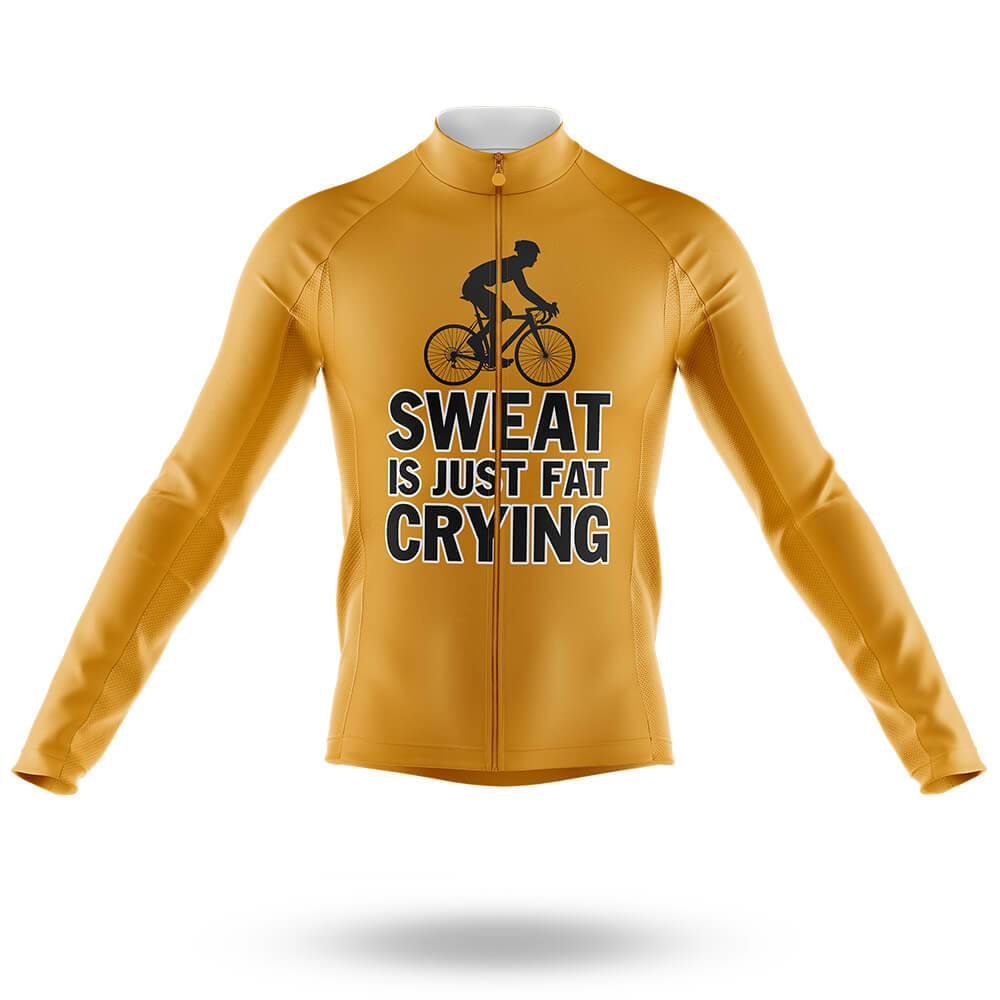 Fat Crying - Men's Cycling Kit-Long Sleeve Jersey-Global Cycling Gear