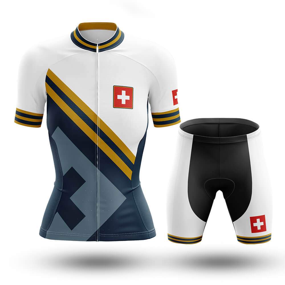 Switzerland - Women V15 - Cycling Kit-Full Set-Global Cycling Gear
