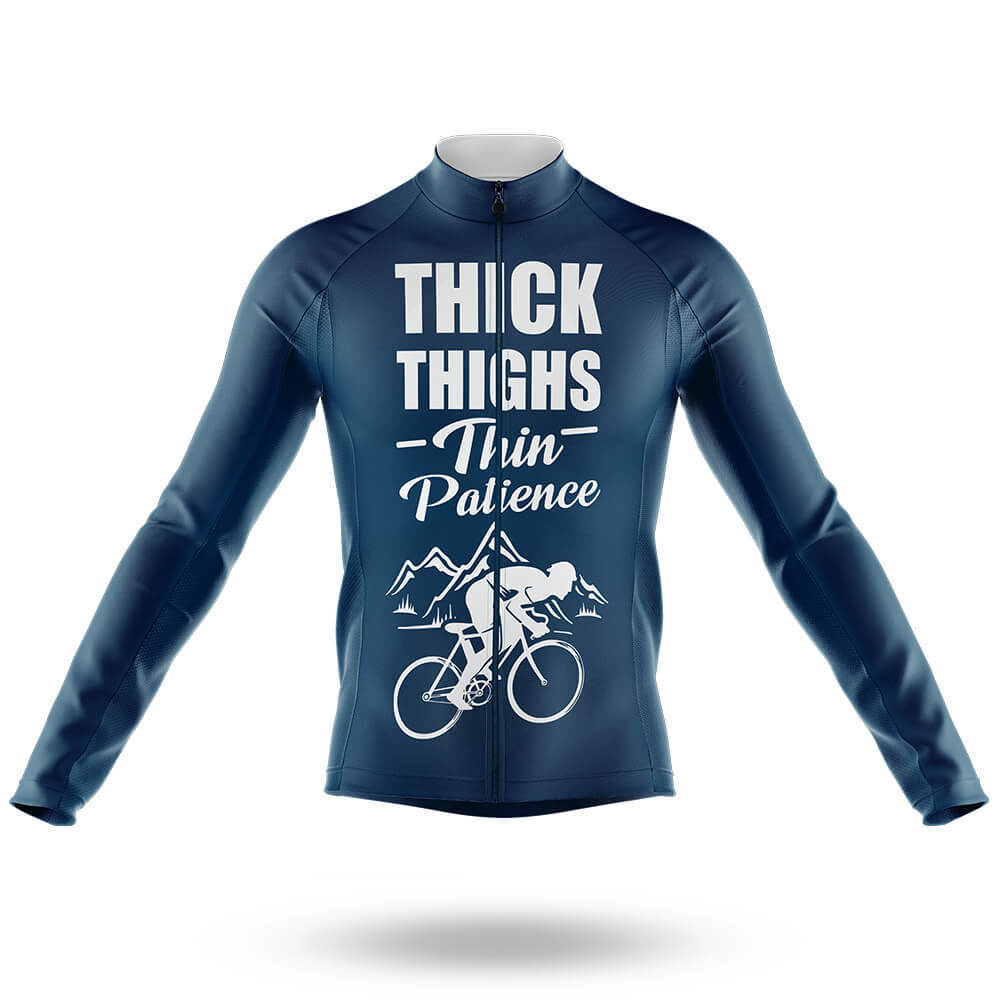 Thick Thighs - Men's Cycling Kit-Long Sleeve Jersey-Global Cycling Gear
