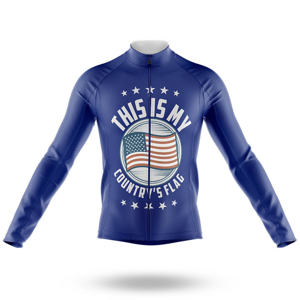 American Flag Day - Men's Cycling Kit-Long Sleeve Jersey-Global Cycling Gear