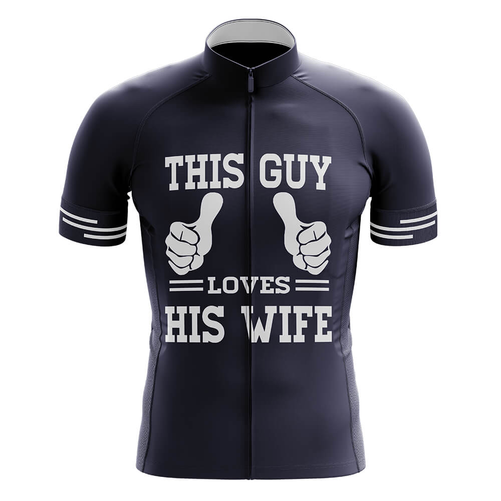 This Guy Loves His Wife - Men's Cycling Kit-Jersey Only-Global Cycling Gear