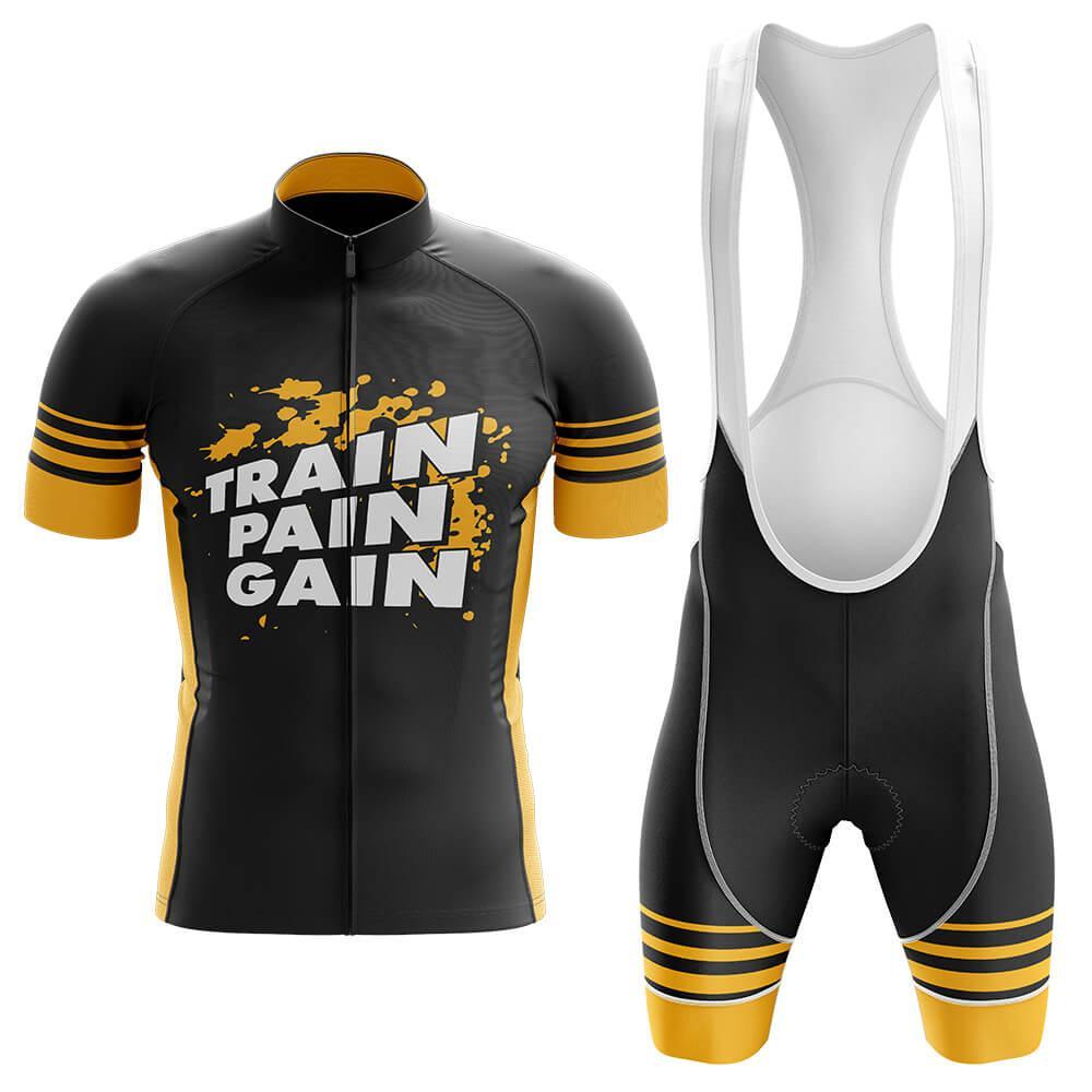 Train Pain Gain - Men's Cycling Kit-Full Set-Global Cycling Gear