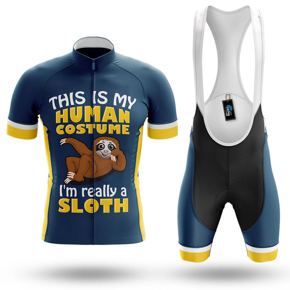 I'm Really A Sloth - Men's Cycling Kit-Full Set-Global Cycling Gear
