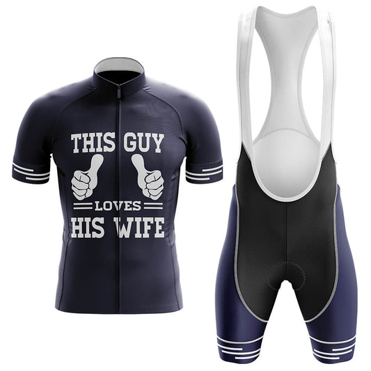 This Guy Loves His Wife - Men's Cycling Kit-Full Set-Global Cycling Gear