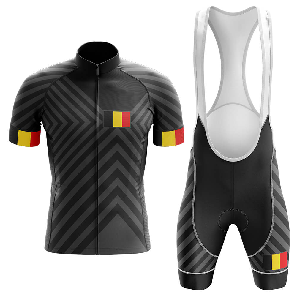 Belgium V13 - Black - Men's Cycling Kit-Full Set-Global Cycling Gear