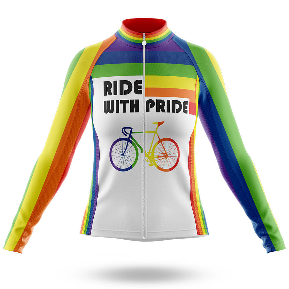 Ride With Pride - Women - Long Sleeve Jersey-S-Global Cycling Gear