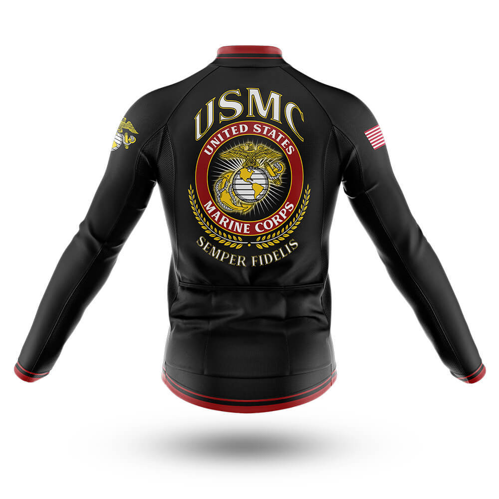 U.S Marine Corps - Long Sleeve Jersey-S-Global Cycling Gear