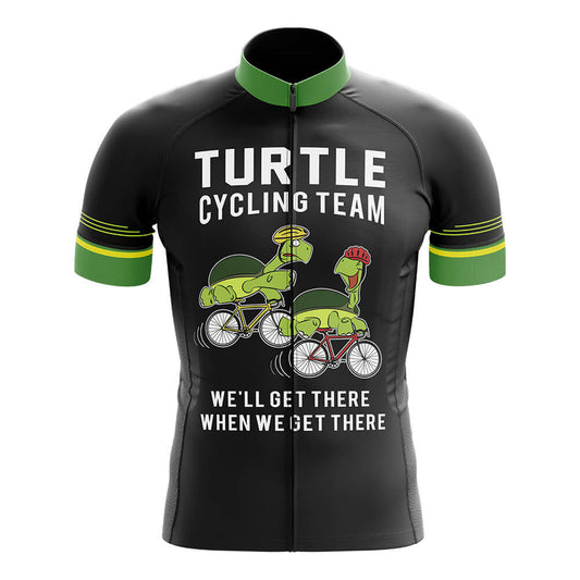 Turtle Cycling Team Black Men's Short Sleeve Cycling Jersey-S-Global Cycling Gear