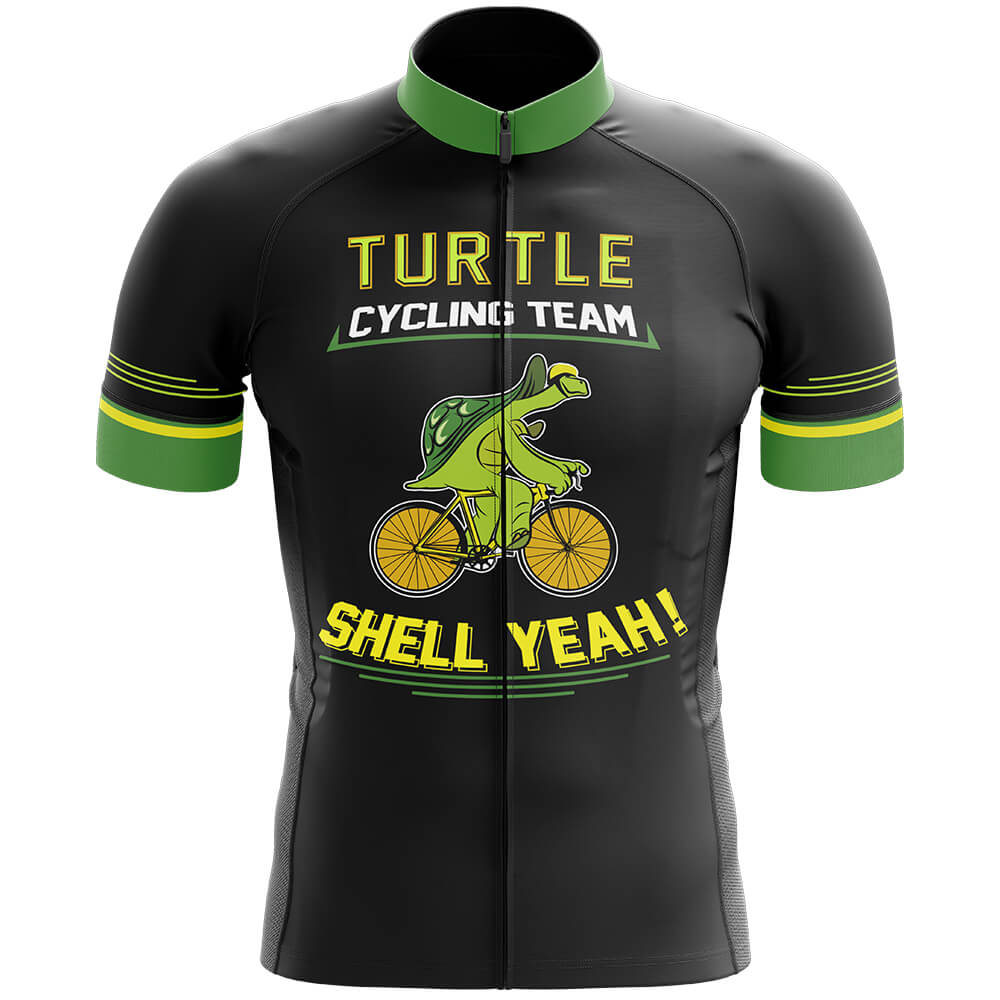 Turtle Cycling Team Black V2 Men's Short Sleeve Cycling Jersey-S-Global Cycling Gear