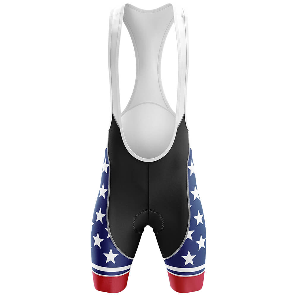 USA Flag - Men's Cycling Kit-Bibs Only-Global Cycling Gear