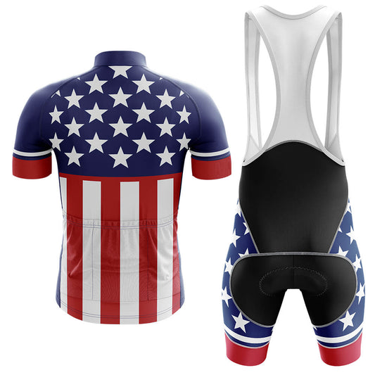 USA Flag - Men's Cycling Kit-Full Set-Global Cycling Gear