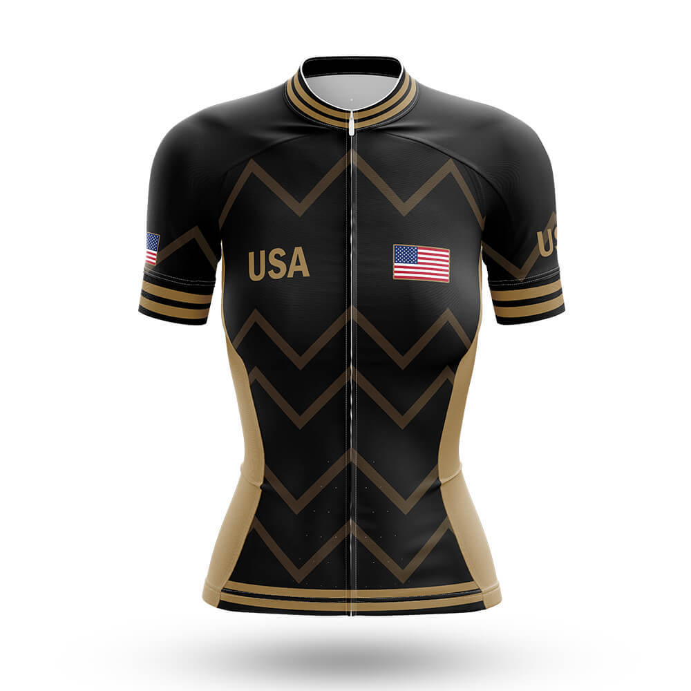 USA - Women V17 - Cycling Kit-Jersey Only-Global Cycling Gear