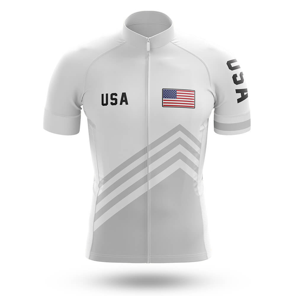 USA S5 White - Men's Cycling Kit-Jersey Only-Global Cycling Gear