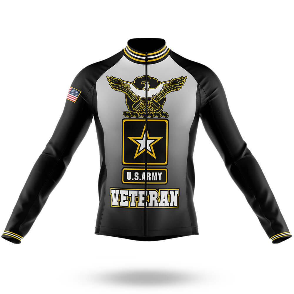 U.S. Army Veteran - Men's Cycling Kit-Long Sleeve Jersey-Global Cycling Gear