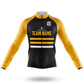 Custom Team Name V2 - Men's Cycling Kit-Long Sleeve Jersey-Global Cycling Gear