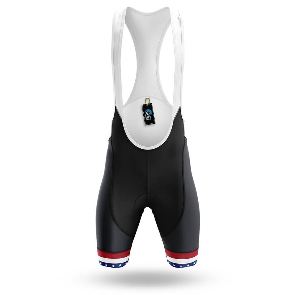 USA Flag Skull - Men's Cycling Kit-Bibs Only-Global Cycling Gear