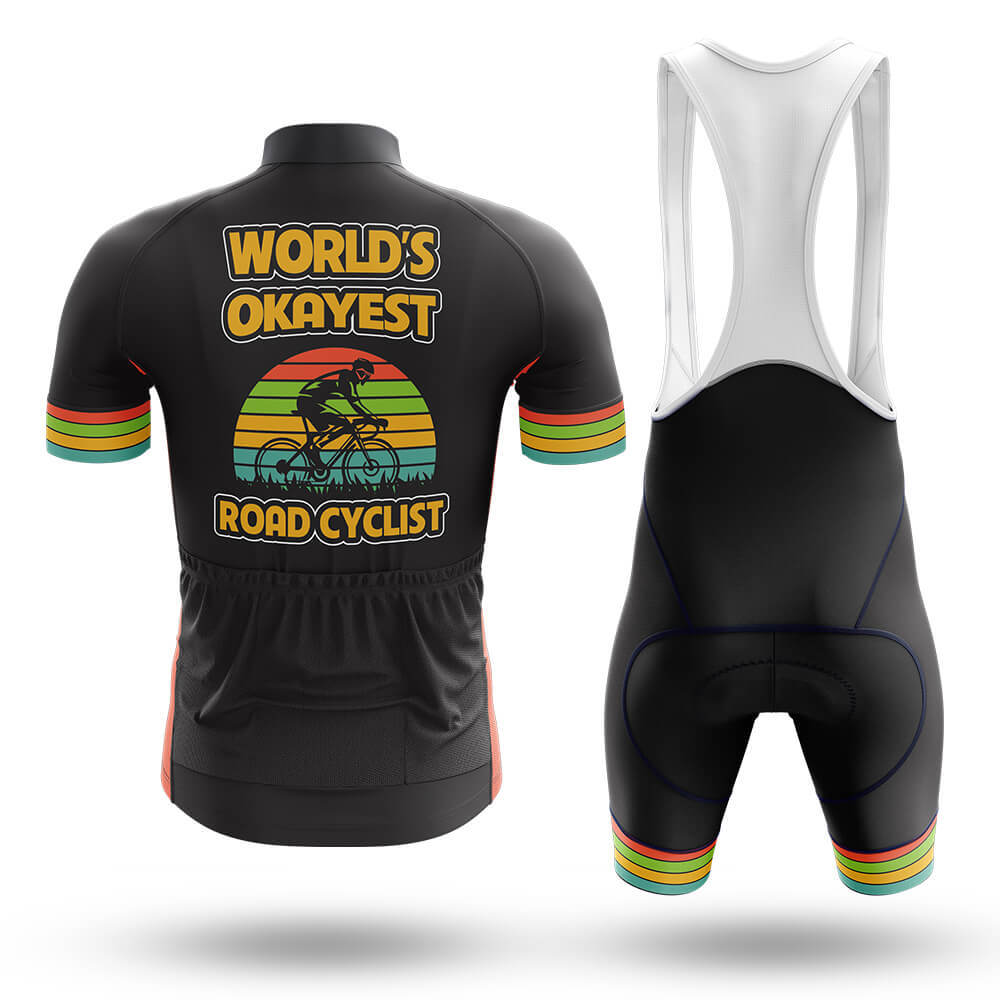 World's Okayest Road Cyclist - Men's Cycling Kit-Full Set-Global Cycling Gear