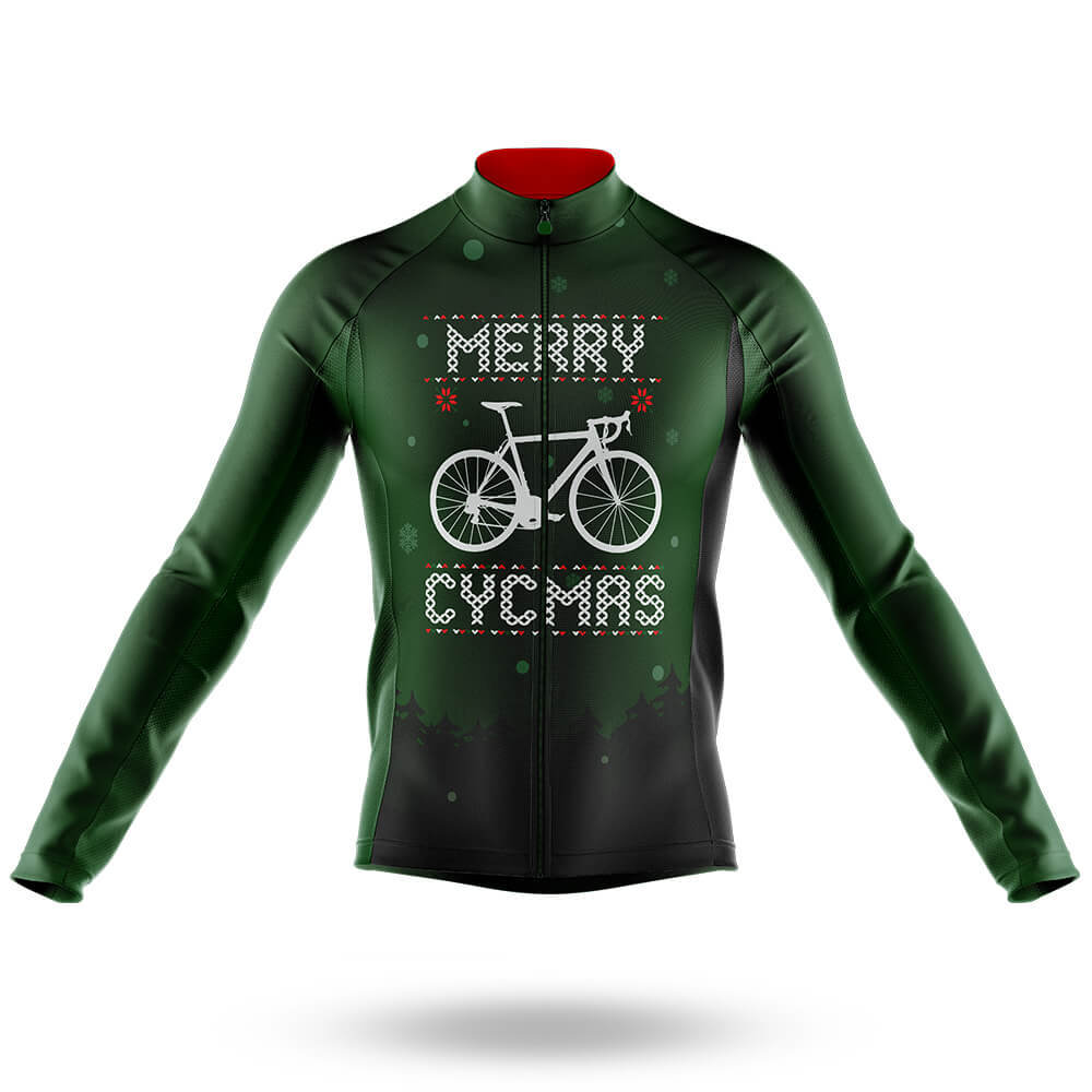 Merry Cycmas V2- Men's Cycling Kit-Long Sleeve Jersey-Global Cycling Gear