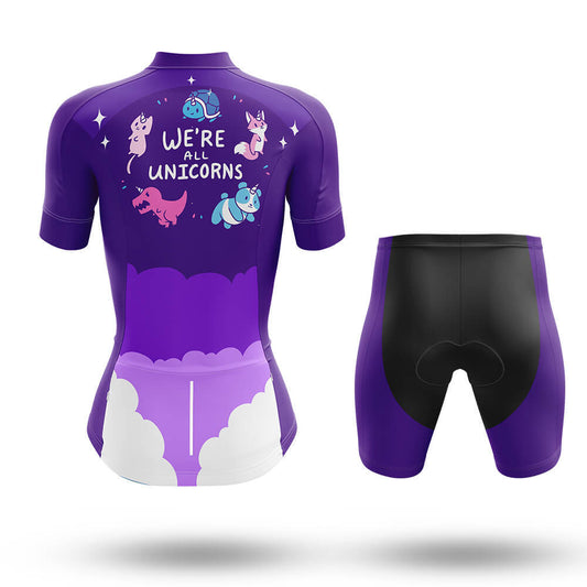 We're All Unicorns - Women - Cycling Kit-Full Set-Global Cycling Gear