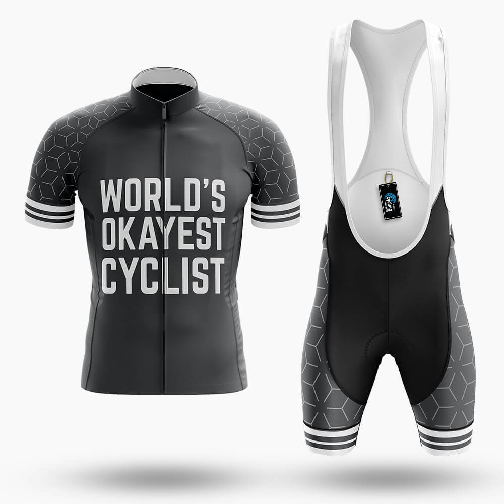 World's Okayest Cyclist - Men's Cycling Kit-Full Set-Global Cycling Gear