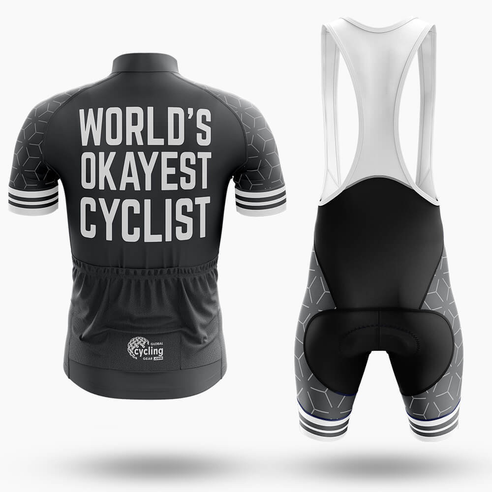 World's Okayest Cyclist - Men's Cycling Kit-Full Set-Global Cycling Gear