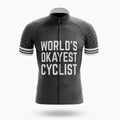 World's Okayest Cyclist - Men's Cycling Kit-Jersey Only-Global Cycling Gear