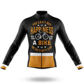 You Can't Buy Happiness - Men's Cycling Kit-Long Sleeve Jersey-Global Cycling Gear