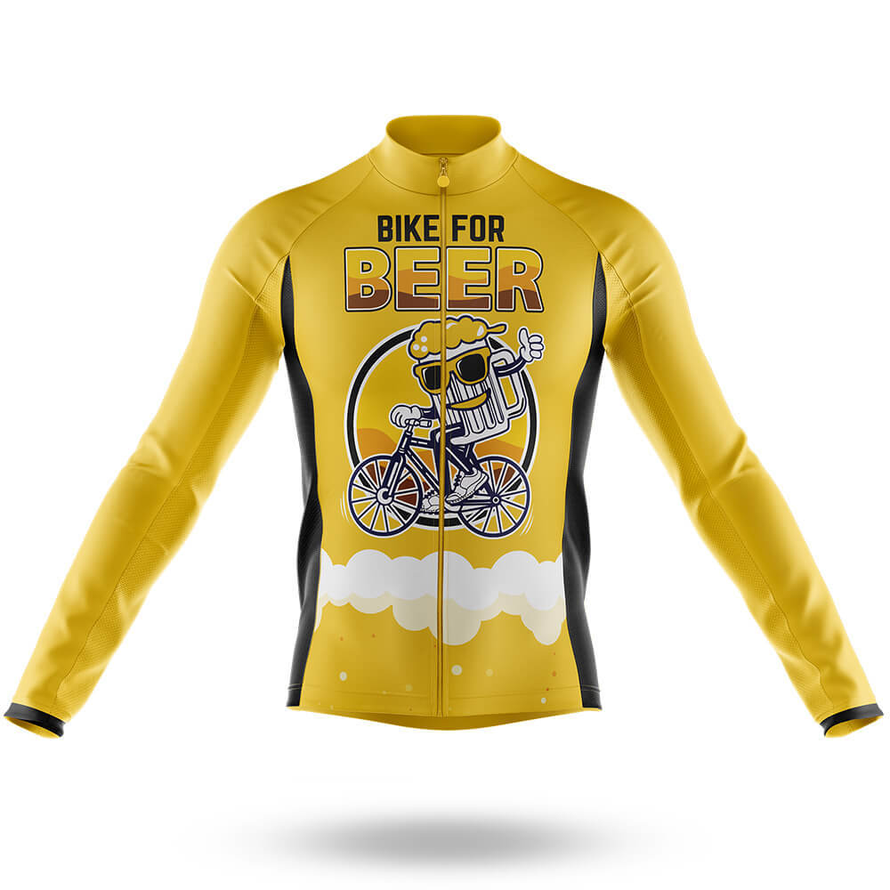 Bike For Beer-Long Sleeve Jersey-Global Cycling Gear